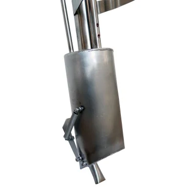 Détail du canon du sublimateur CBE Typ Ox avec chambre de stase Détail du canon du sublimateur CBE Typ Ox avec chambre de stase