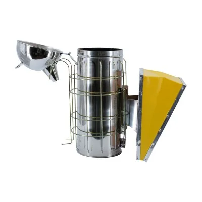 Enfumoir inox Fiorillo hauteur 30 cm avec cage de protection et soufflet vinyle