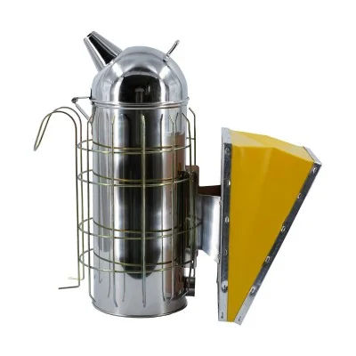 Enfumoir apicole en acier inoxydable Fiorillo Ø10 cm avec protection anti-brûlure