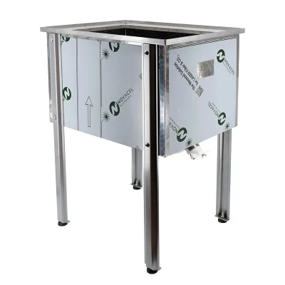 Bac à désoperculer inox Fiorillo 65×48×30 cm sur pieds démontables