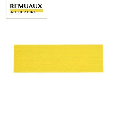 Feuille de cire gaufrée bio au format Dadant hausse prête à l’emploi