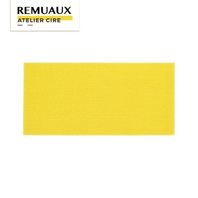 Feuilles de cire d’abeille bio gaufrée au format Langstroth, prête à l’emploi