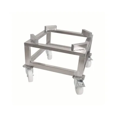 Support inox FRITZ sur roulettes pour mélangeur ou maturateur à miel 100 kg