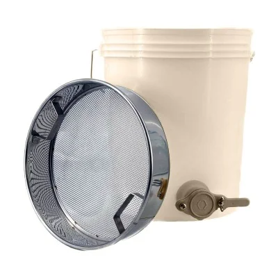 Filtre à miel inox avec poignées latérales pour seau 20 ou 25 kg