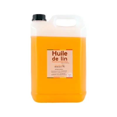 Bidon 20 litres huile de lin 100% naturelle Ecocert pour protection des ruches en bois