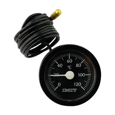 Thermomètre à cadran 0-120°C avec sonde capillaire 1,5m pour cire d’abeille