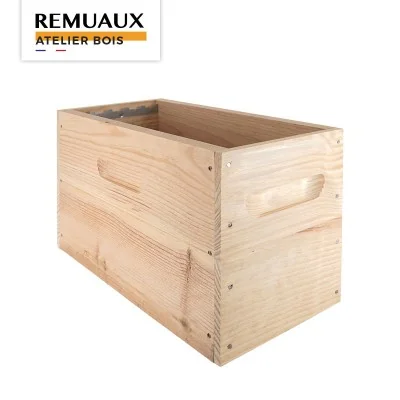 Corps Dadant mi bois 5 cadres crémaillères