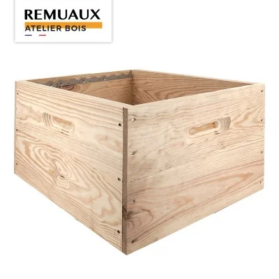 Corps Dadant mi bois 10 cadres crémaillères