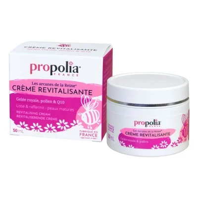Crème revitalisante pour peaux sèches - gelée royale, pollen et coenzyme Q10 - Propolia