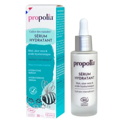 Sérum hydratant certifié BIO - Miel, aloe vera & acide hyaluronique - Propolia