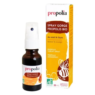 Spray gorge Bio - Propolis, Miel & Thym - Propolia