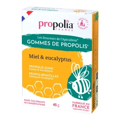 Gommes de Propolis Miel & Eucalyptus - Propolia