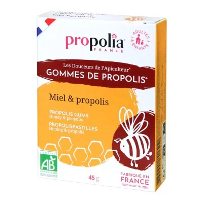 Gommes de Propolis Miel Bio