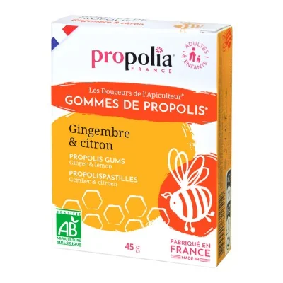 Gommes de Propolis Gingembre & Citron Bio