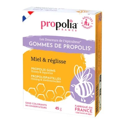 Gommes de Propolis Miel & Réglisse - Propolia