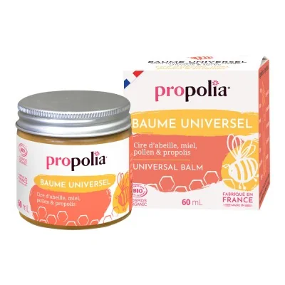 Baume universel BIO - Miel, propolis, pollen & cire d'abeille - Propolia