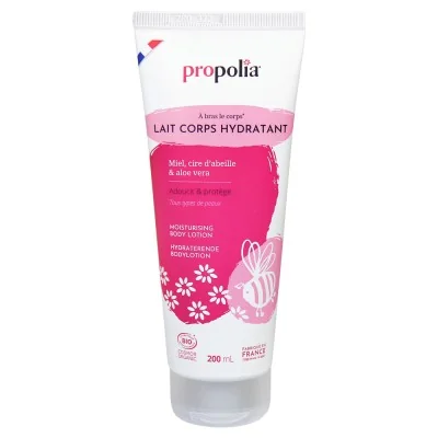 Lait corps hydratant bio - Miel, cire d’abeille & aloe vera - Propolia