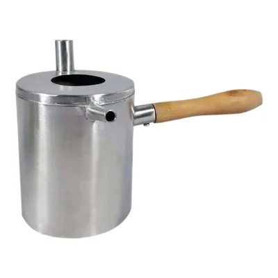 Burette à cire inox double paroi apiculture