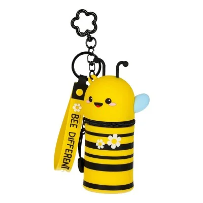 Porte-monnaie abeille Legami Mini Kawaii avec fermeture éclair, anneau et mousqueton