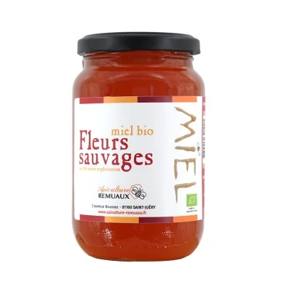 Miel fleurs sauvages BIO 500g "Le Rucher des 4 Chemins"
