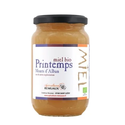 Miel Printemps - Monts d'Alban BIO 250g "Le Rucher des 4 Chemins"