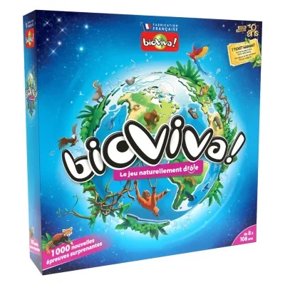 Boîte de Bioviva le Jeu édition spéciale 30 ans, jeu familial sur la nature et la planète dès 8 ans