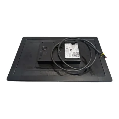 Vue arrière du boîtier avec batteries lithium intégrées pour panneau solaire de harpe anti-frelon