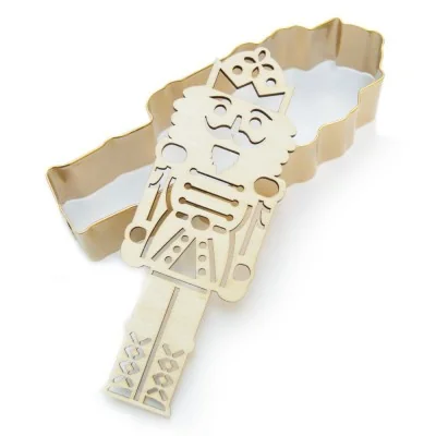 Découpoir en inox et embosseur en bois Casse-Noisette ScrapCooking