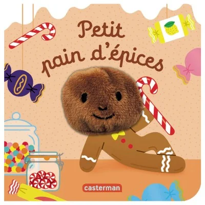 Couverture de Petit pain d'épices, livre marionnette pour bébé illustré par Hélène Chetaud
