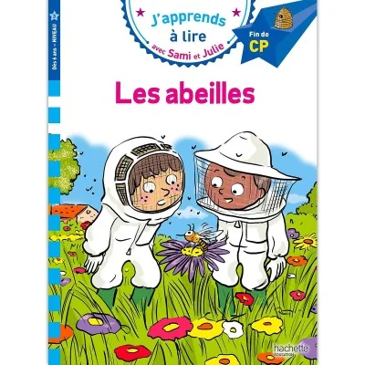 Couverture Les abeilles – Sami et Julie, livre de lecture niveau 3 pour la fin du CP