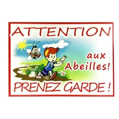 Panneau PVC “attention aux abeilles” Panneau PVC “attention aux abeilles”