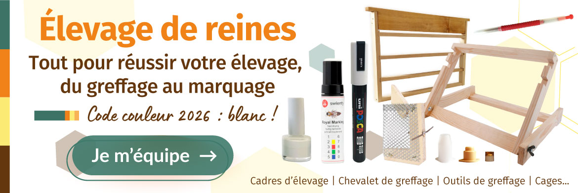 Tout le matériel pour réussir votre élevage de reines, du greffage au marquage !