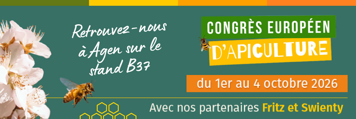 Retrouvez Apiculture Remuaux au congrès européen d'Apiculture sur le stand B37 du 1er au 4 octobre 2026