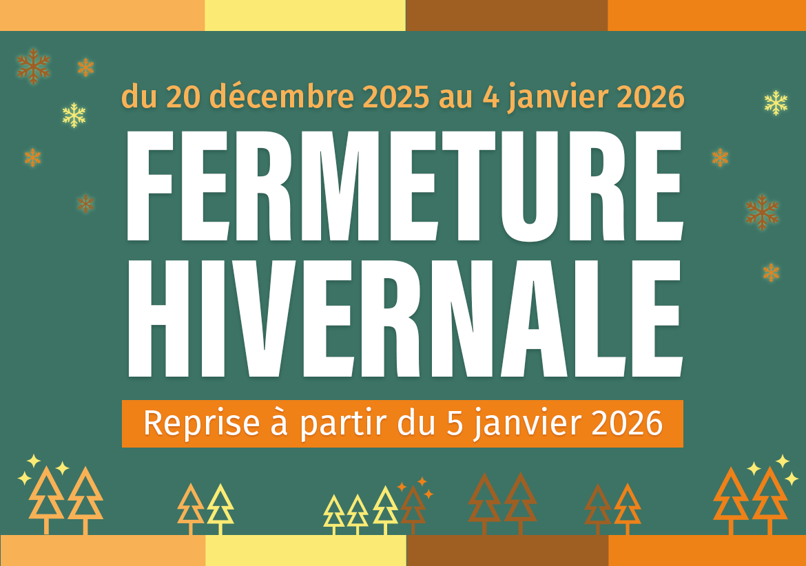 Fermeture hivernale de nos magasins de Saint-Juéry et Barbentane du 20 décembre 2025 au 4 janvier 2026. Reprise à partir du 5 janvier 2026 !