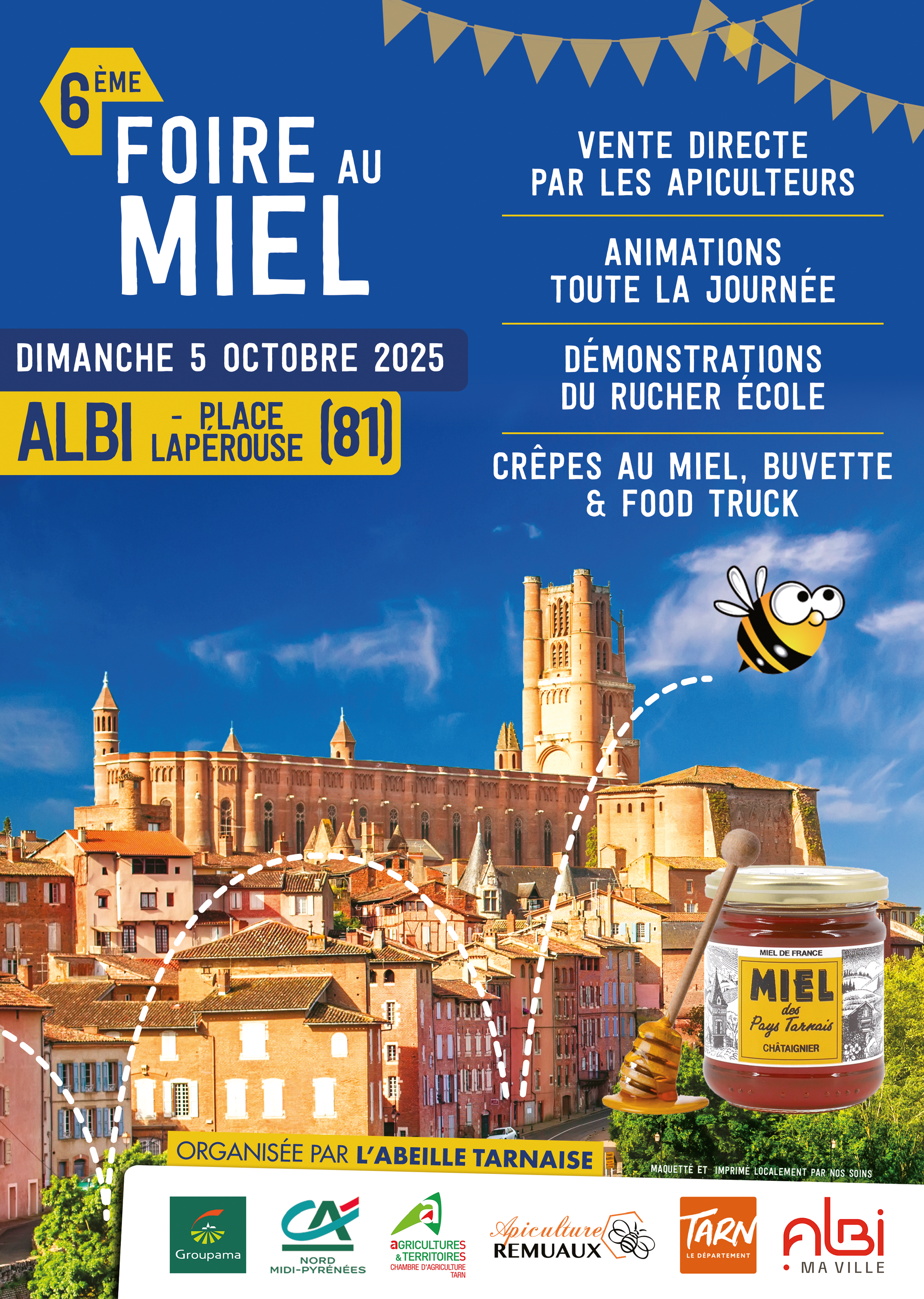 Affiche Foire au miel d'Albi 2025