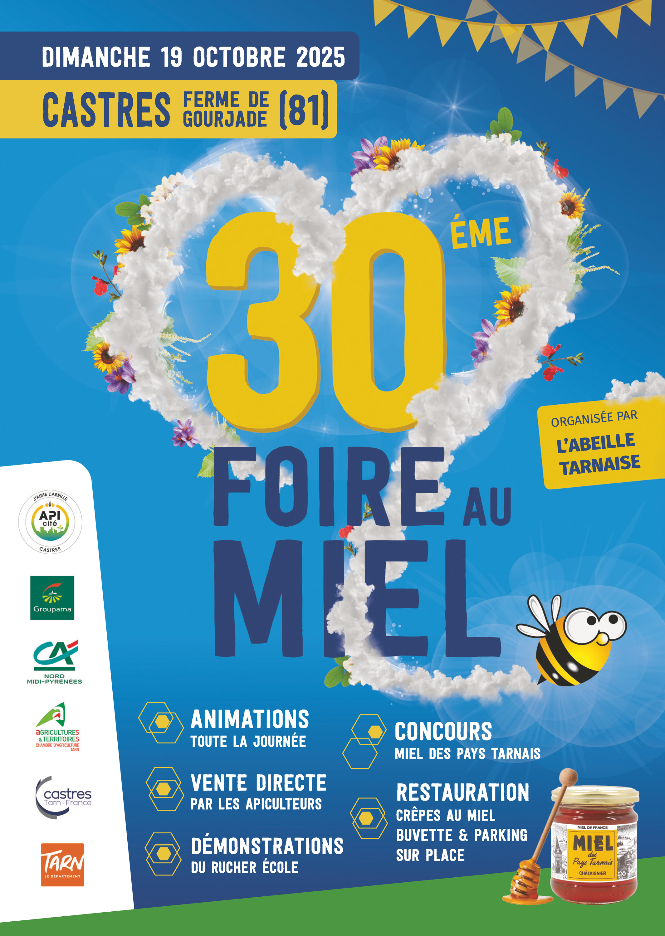 Affiche Foire au miel de Castres 2025