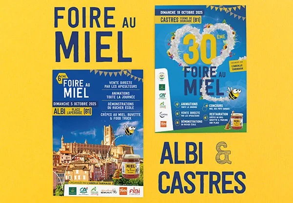 Foires au Miel 2025 à Albi et Castres - 30 ans à Castres 🍯